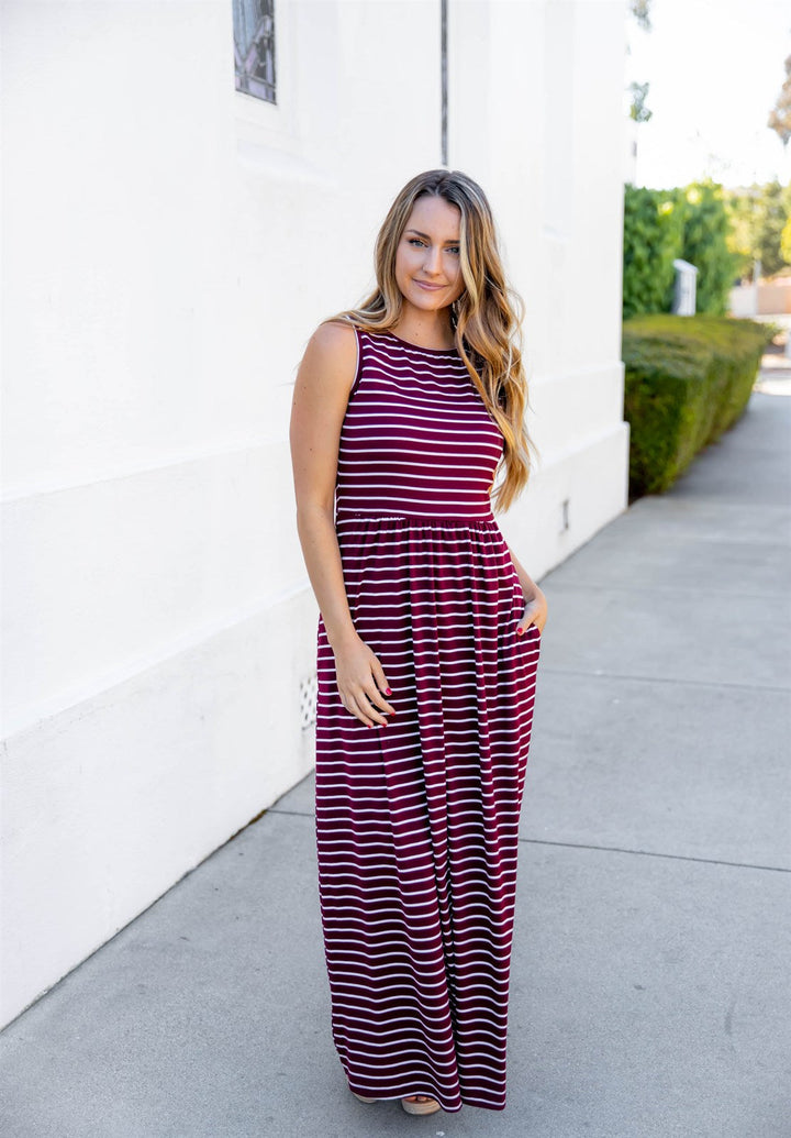 Hazel Striped Tank Dress
