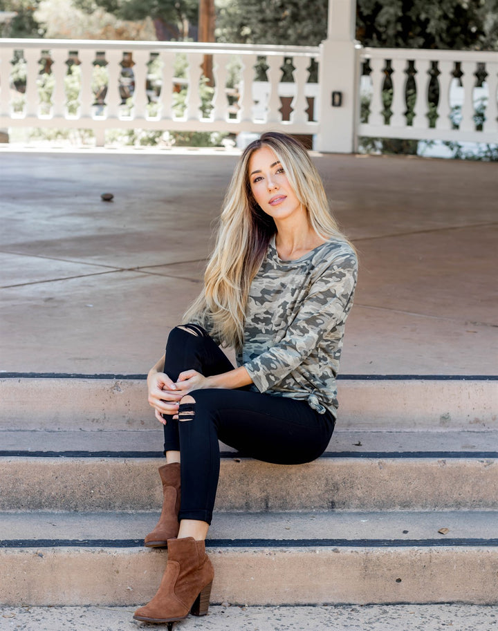The Morgan Camo Tunic | S-3X - Tickled Teal LLC