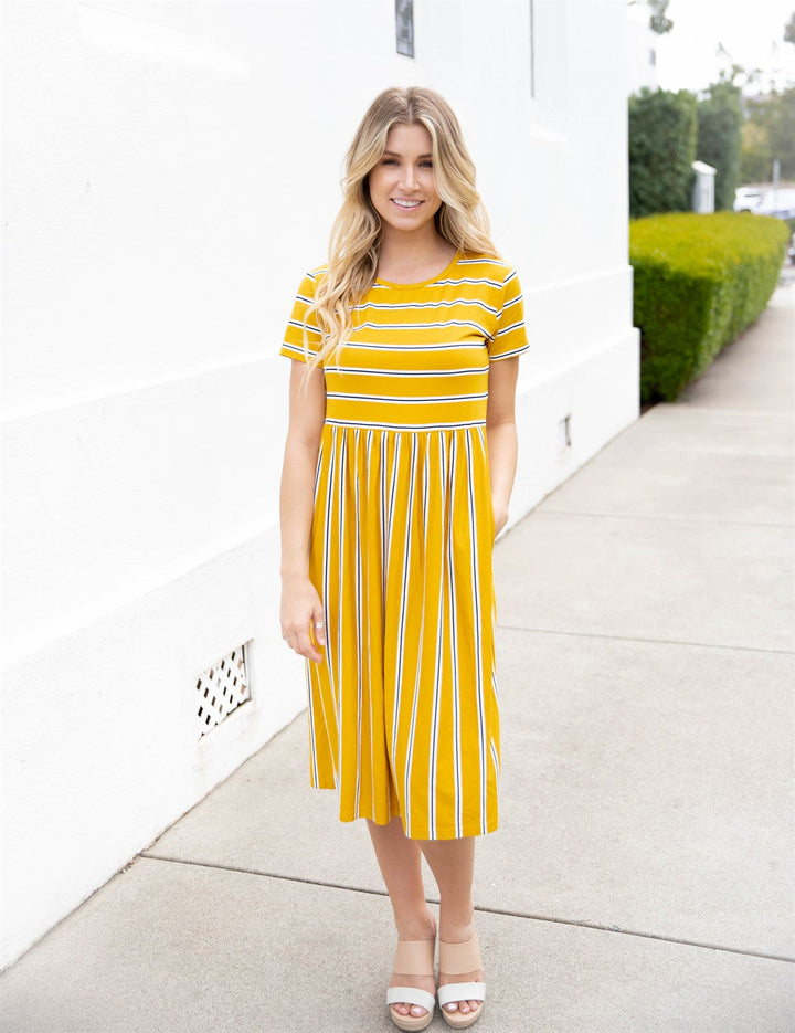 Striped Midi Eliana Dress