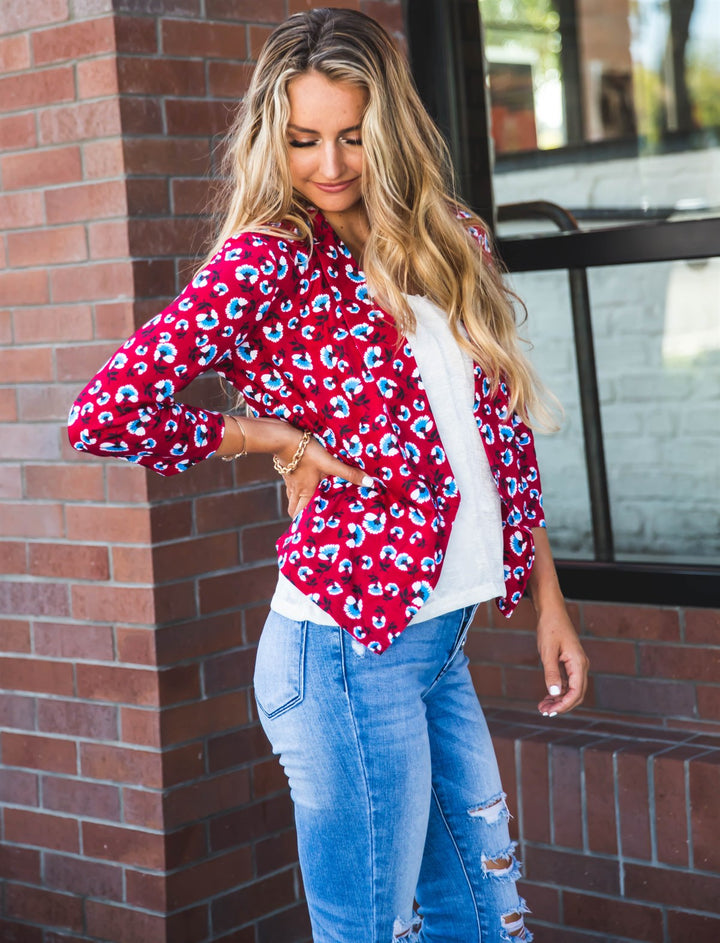 Floral Blazer