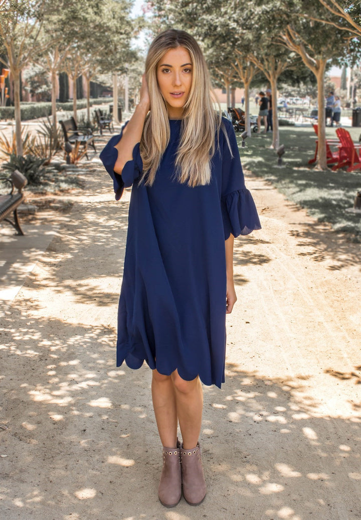 Scallop Edge Haylie Dress