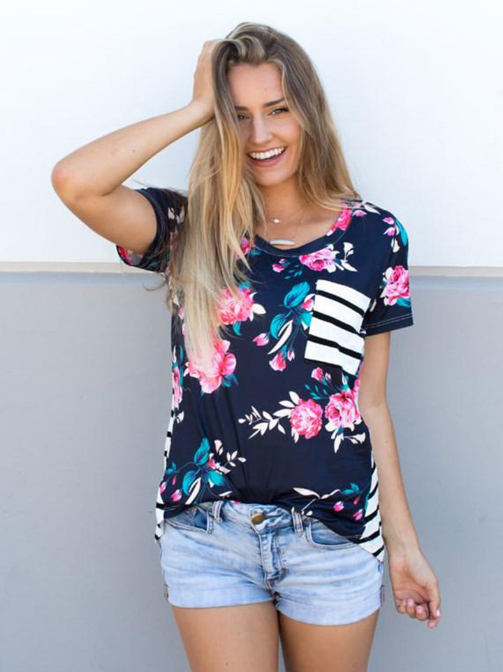 Floral & Stripe Tunic