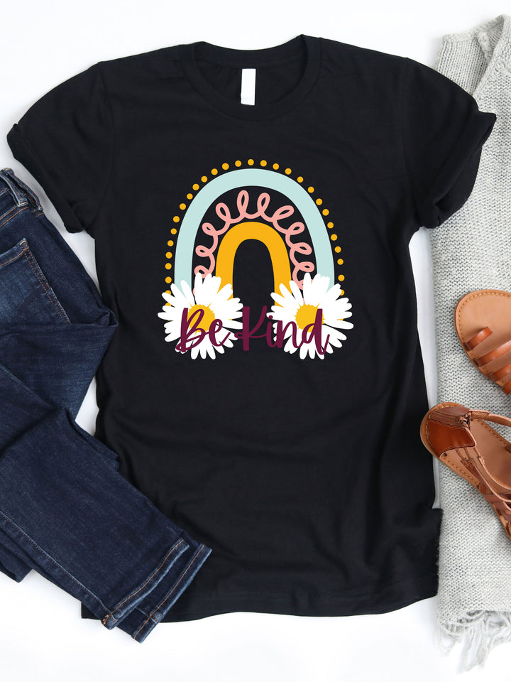 Be Kind Rainbow Graphic Tee