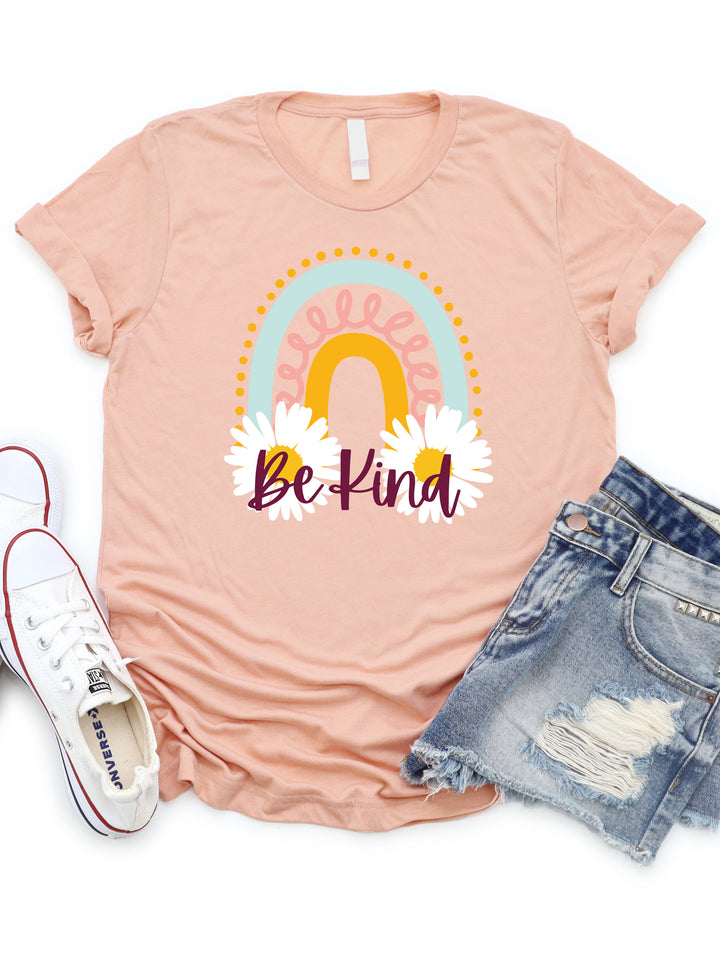 Be Kind Rainbow Graphic Tee