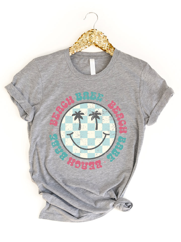 Beach Babe Smiley Face Graphic Tee