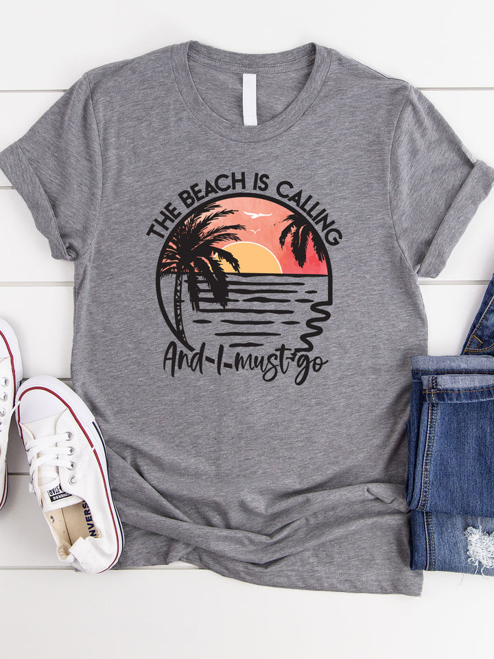 Beach is Calling Graphic Tee