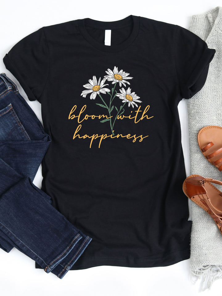 Bloom with Happiness Graphic Tee