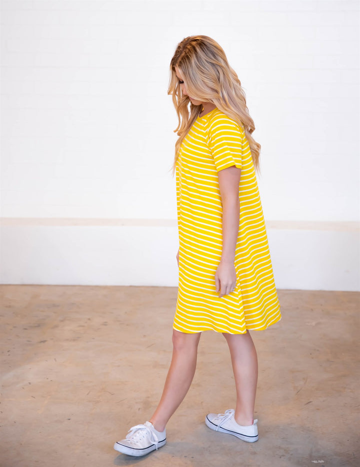 Striped Delilah Swing Dress