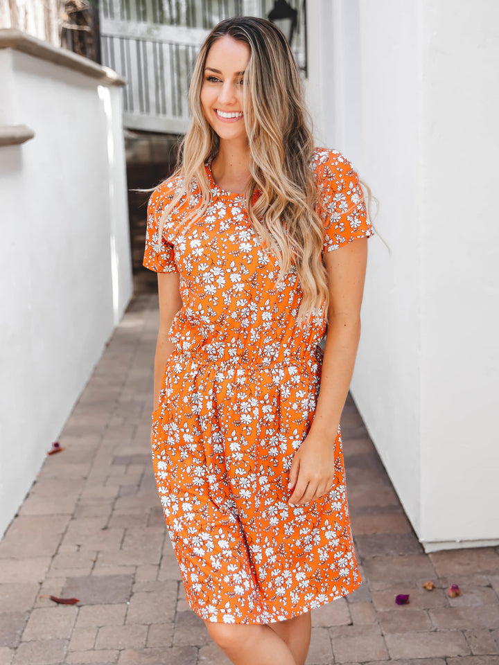 Floral Cinched Waist Kolbie Dress