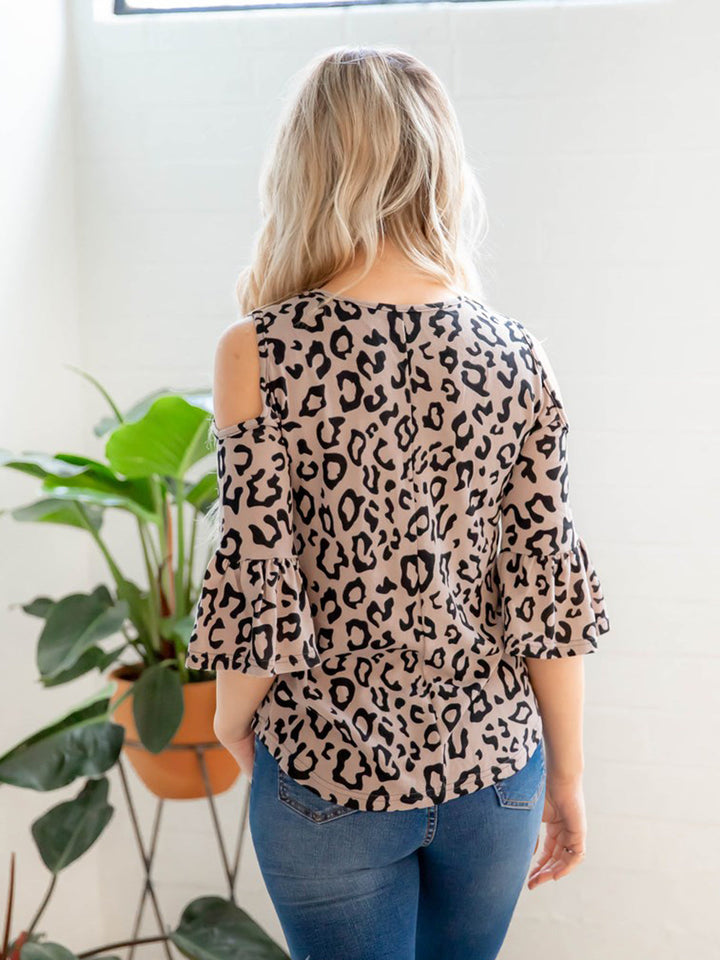 Cold Shoulder Flare Sleeve Melody Top
