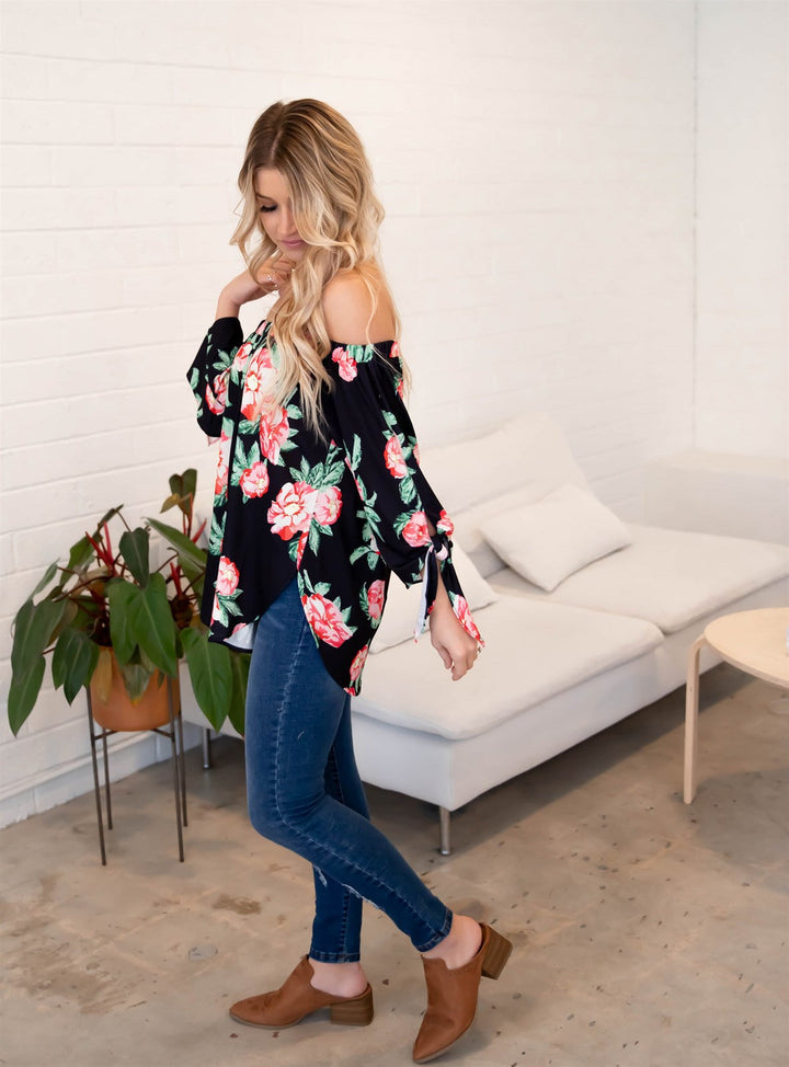 Floral Mila Off Shoulder Top