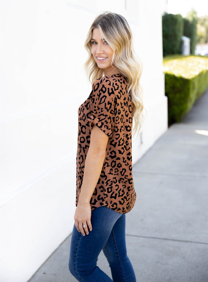 The Emma Animal Print Top