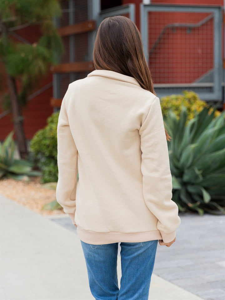 Snap Sweatshirt Pullover