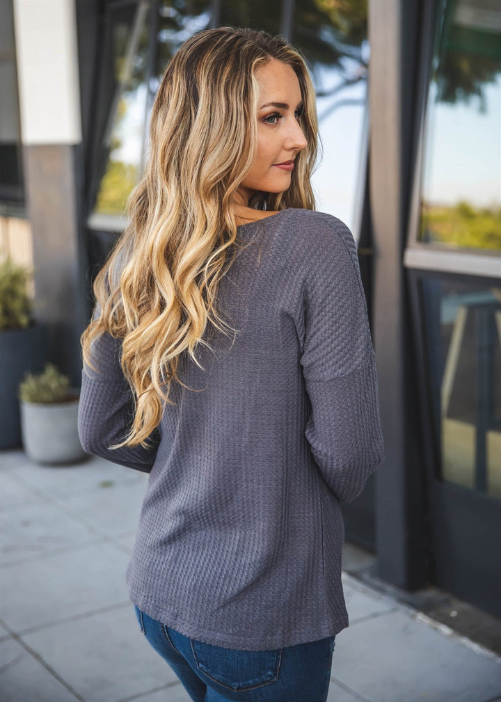 Riley Button Tie Top
