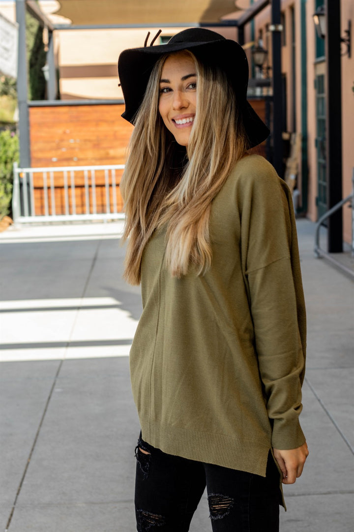 The Savvy Sweater - Green - Tickled Teal LLC