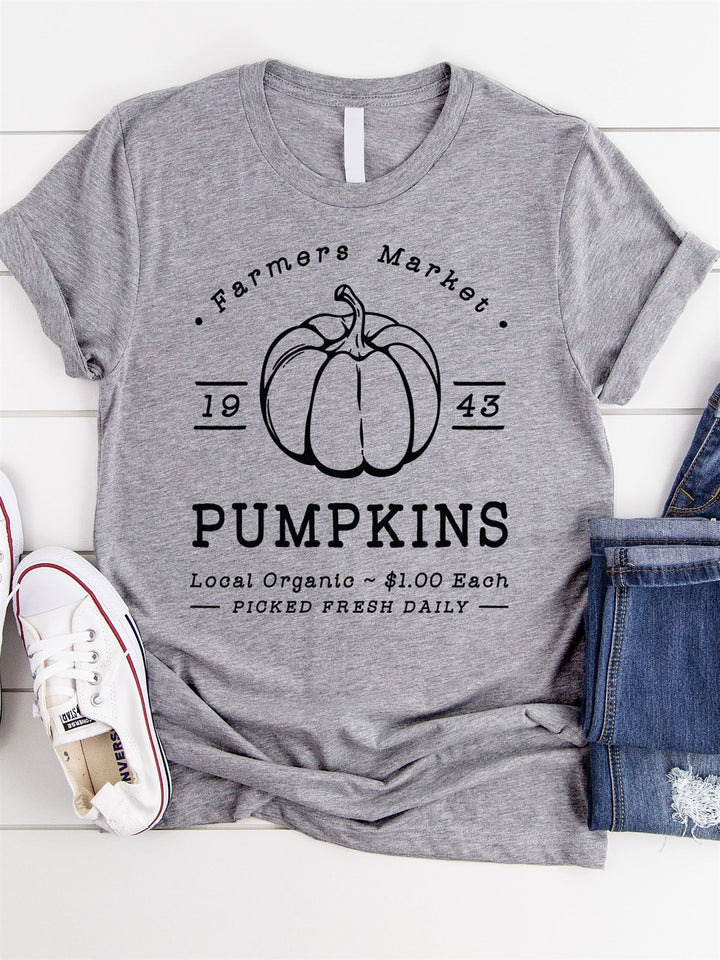 Farmers Market Pumpkins Graphic Tee