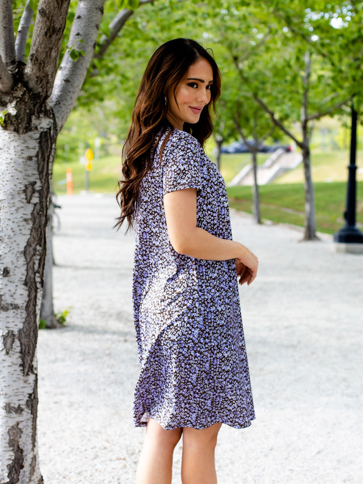 Floral Heather T-shirt Pocket Dress