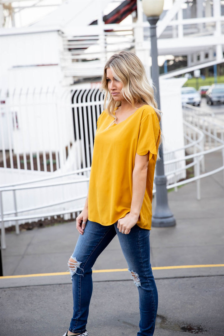 The Scalloped Brea Top