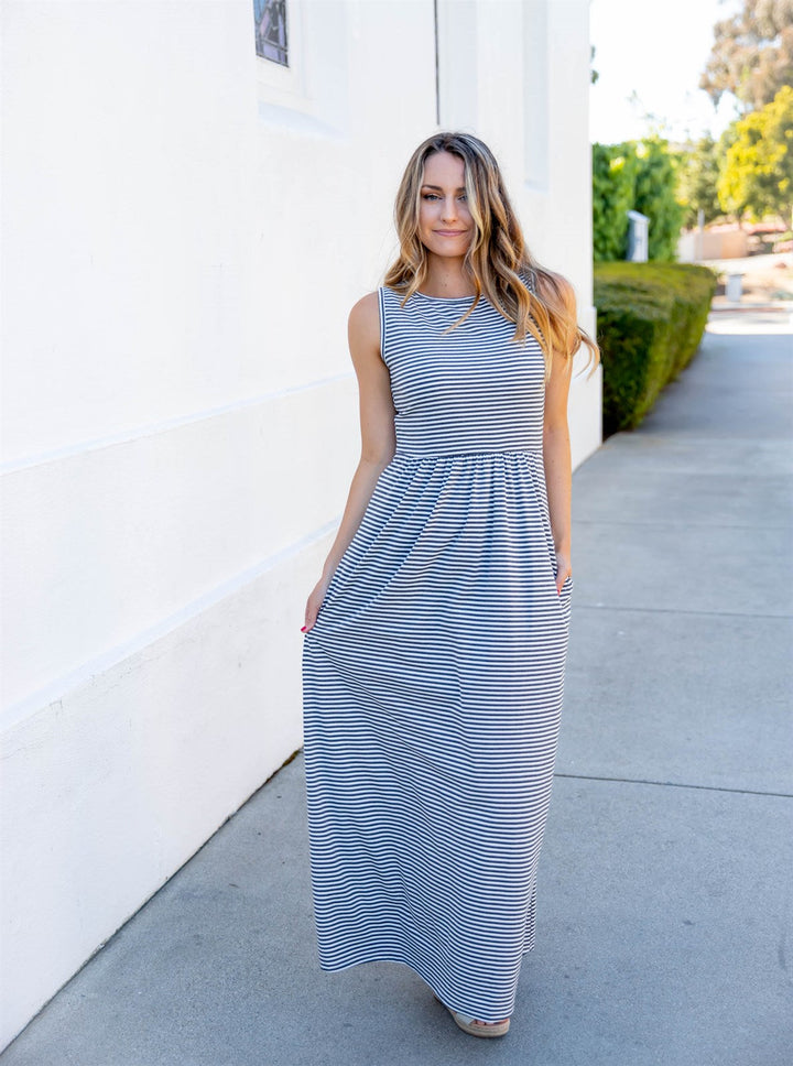 Hazel Striped Tank Dress