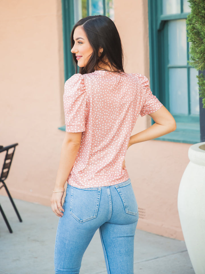 Puff Sleeve Animal Print Elara Top