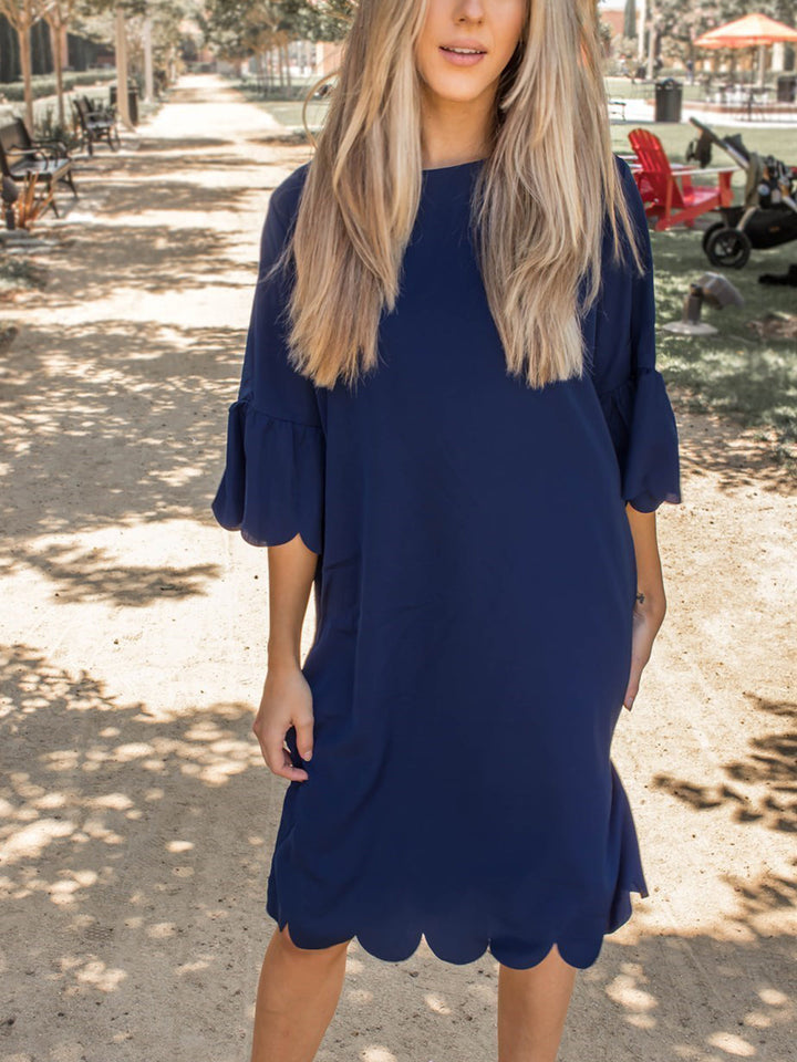 Scallop Edge Haylie Dress