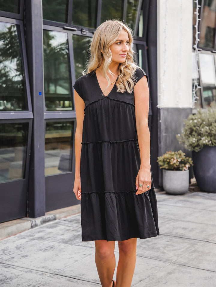 Tiered Knee Length Breanna Dress