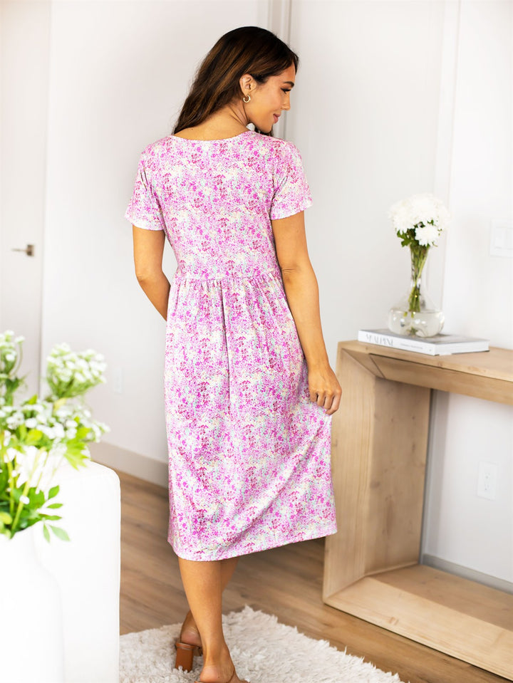 Dainty Floral Pocket Penelope Dress