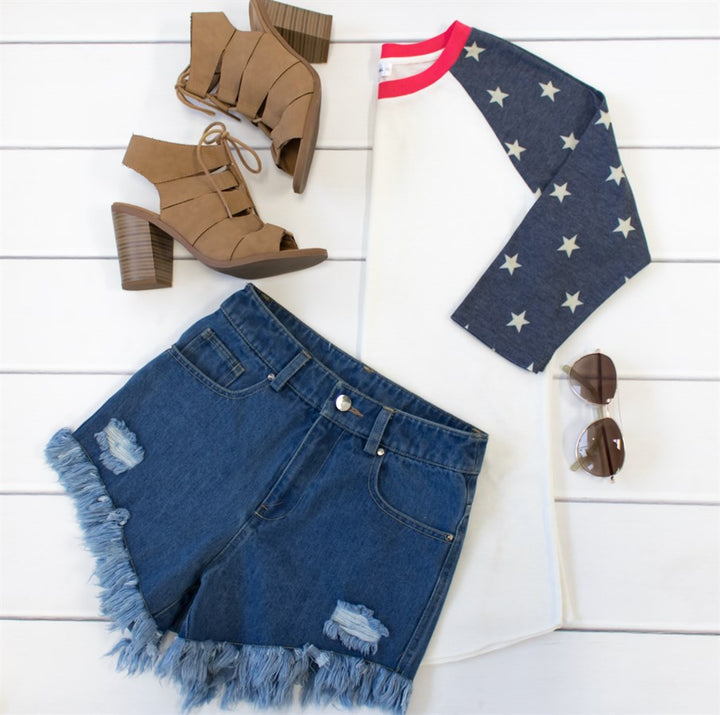 Patriotic Raglan - Tickled Teal LLC