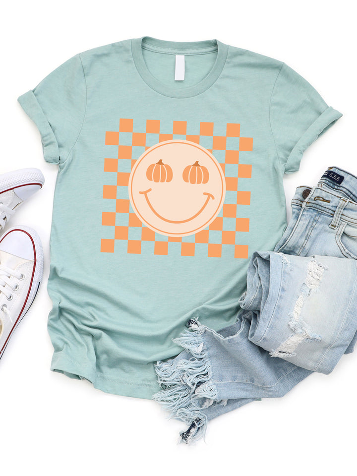 Pumpkin Smiley Face Graphic Tee