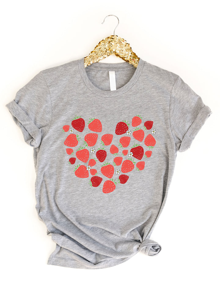 Strawberry Heart Graphic Tee