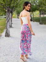 Patterned Leanne Pants - Pink Watercolor