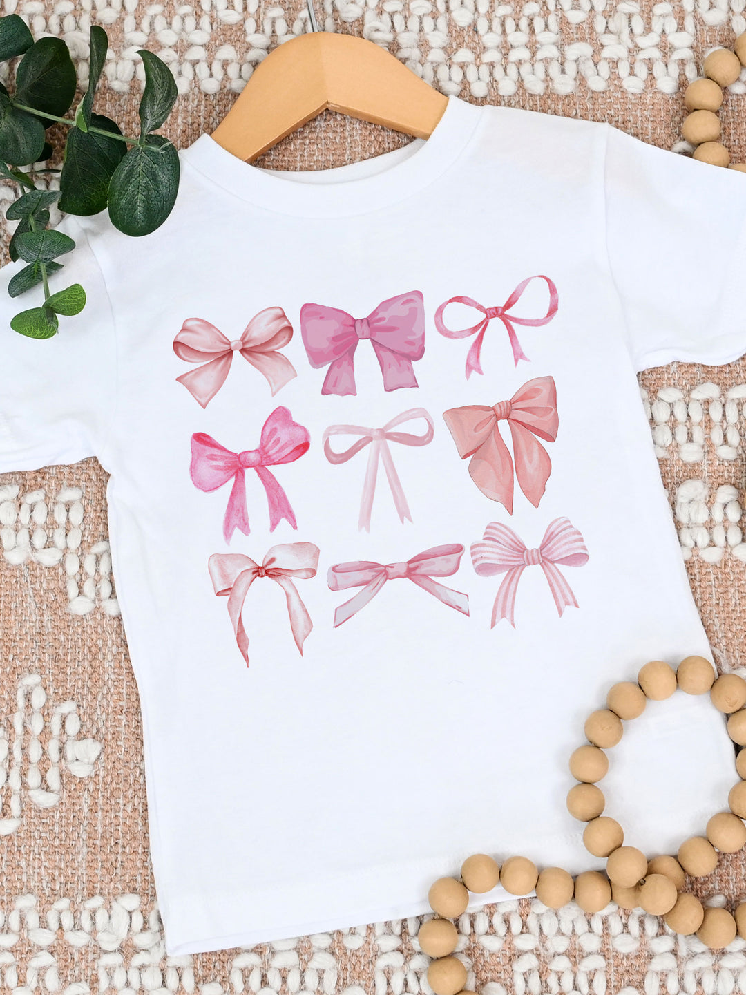 Pink Bows Kids Graphic Tee