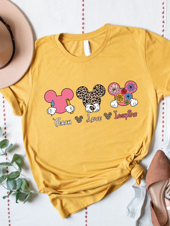 Teach, Love, Inspire - Disney Graphic Tee