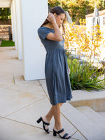 Solid Penelope Dress - Charcoal