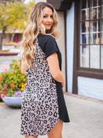 Makayla Dress - Taupe Leopard