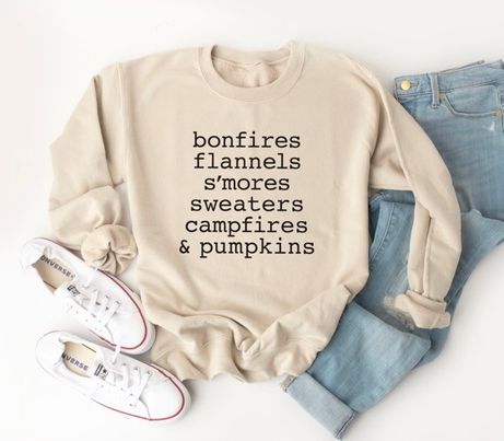 Fall Things - Graphic Sweatshirt @Savvyskirtgirl
