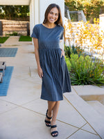 Solid Penelope Dress - Charcoal