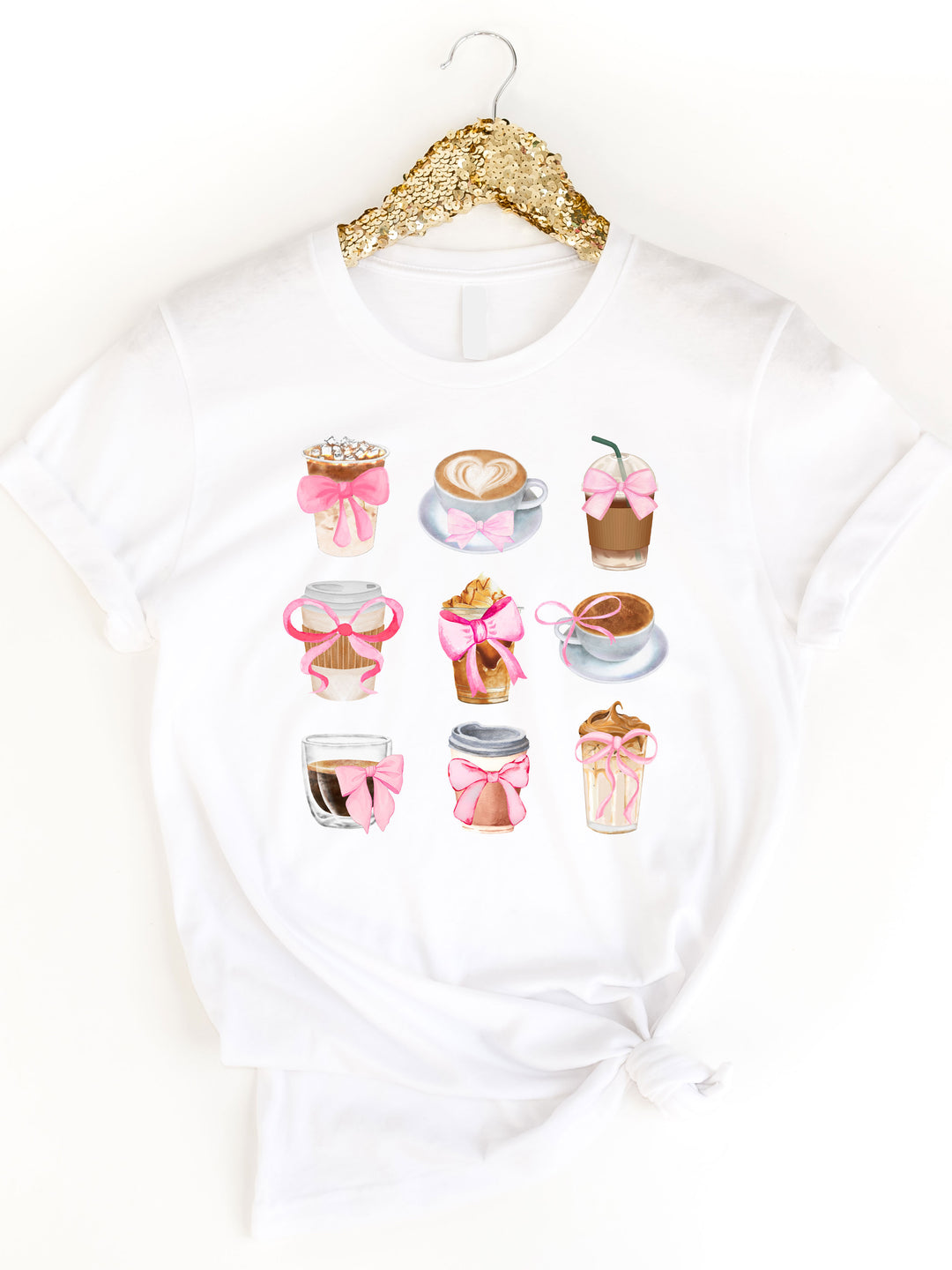 Coffee and Bows Graphic Tee