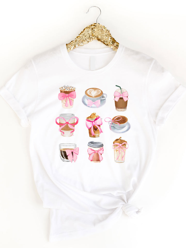 Coffee and Bows Graphic Tee