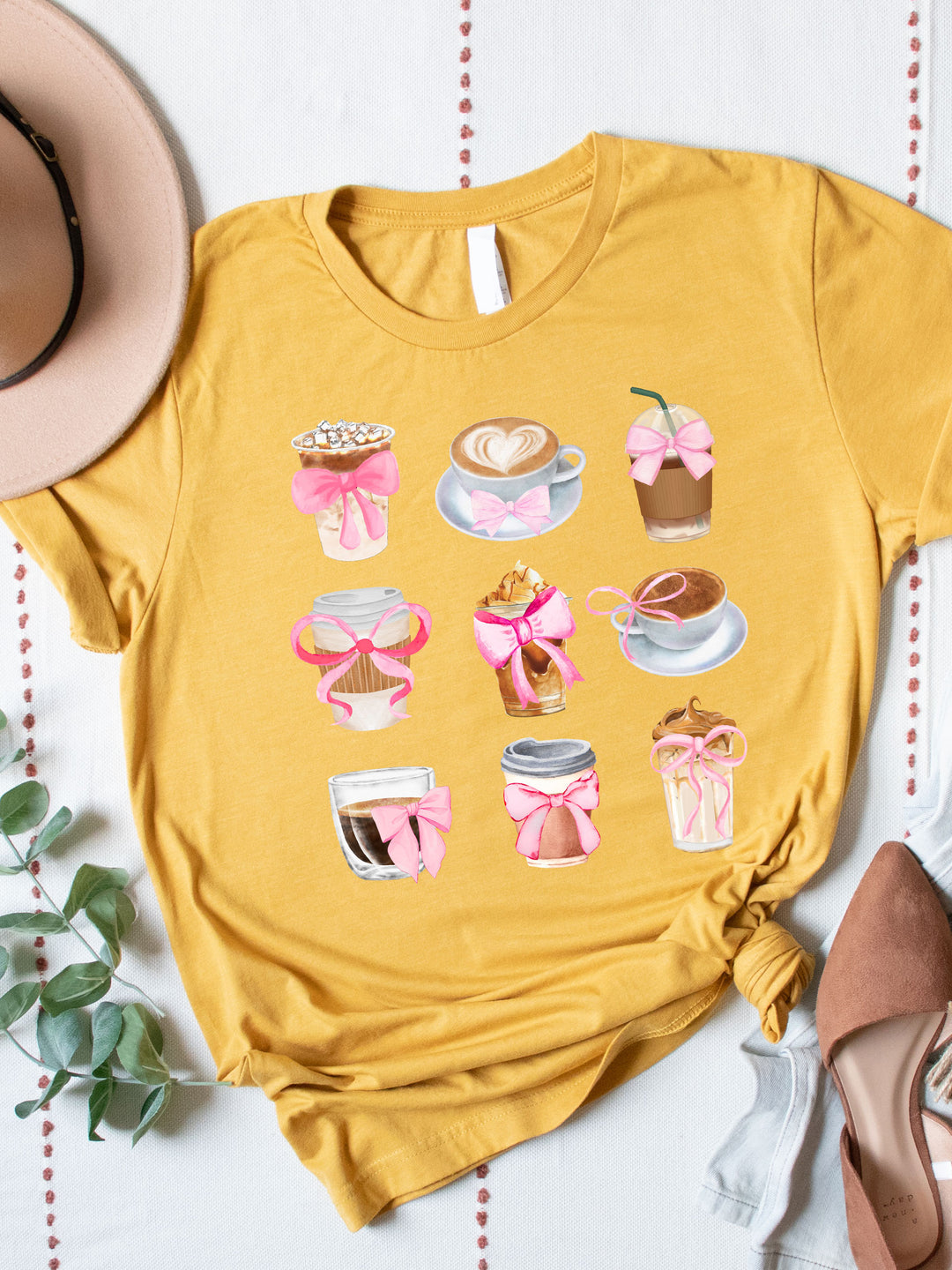 Coffee and Bows Graphic Tee