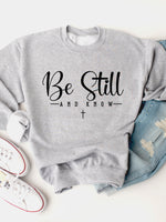 Be Still & Know Cross Graphic Sweatshirt