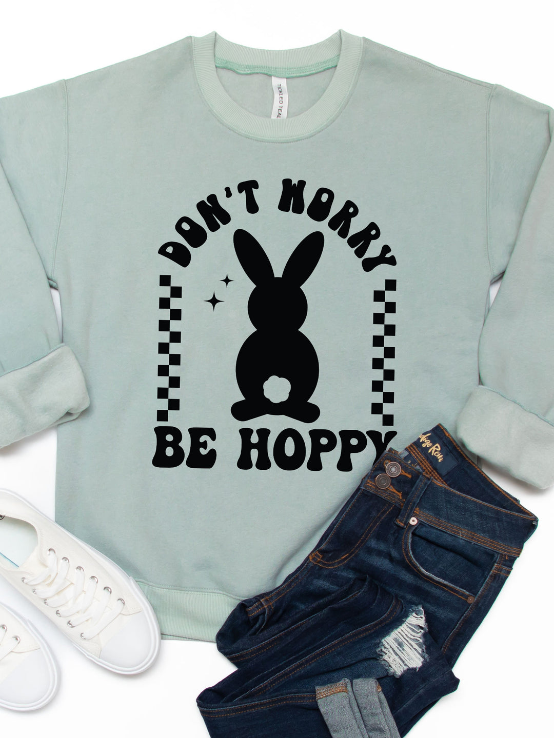 Don't Worry Be Hoppy Graphic Sweatshirt