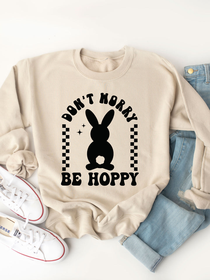 Don't Worry Be Hoppy Graphic Sweatshirt