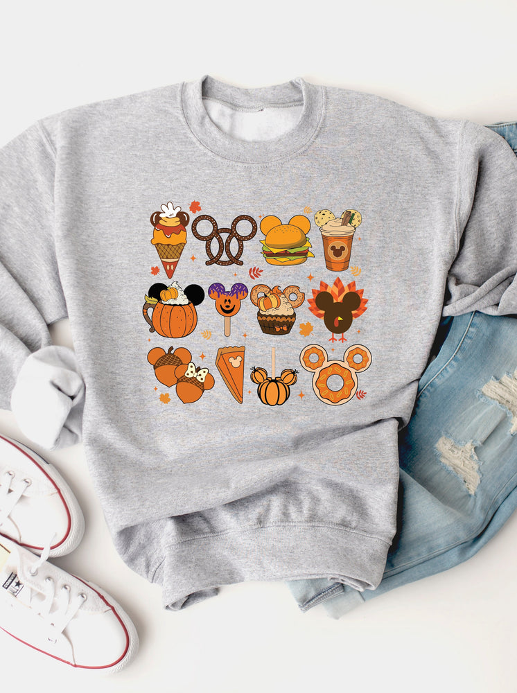 Fall Disney Icons Graphic Sweatshirt
