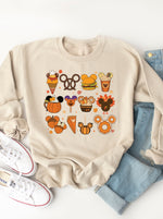 Fall Disney Icons Graphic Sweatshirt