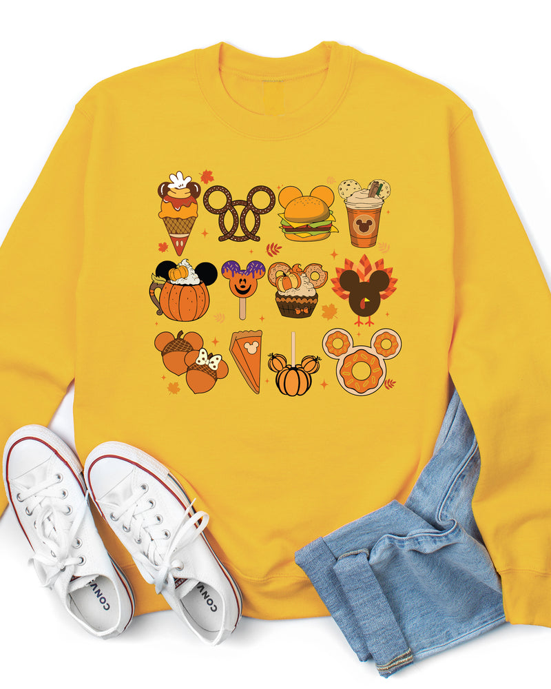 Fall Disney Icons Graphic Sweatshirt