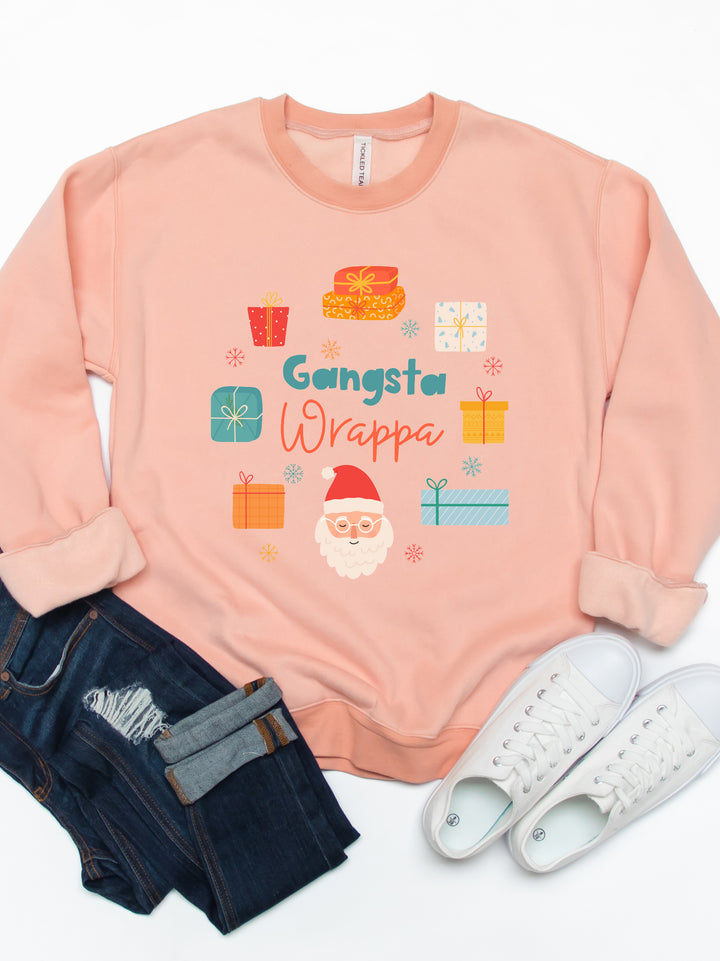 Gangsta Wrapper - Christmas Graphic Sweatshirt