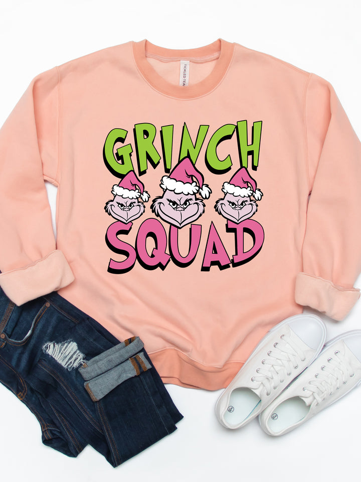 Grinch Squad - Graphic Sweatshirt