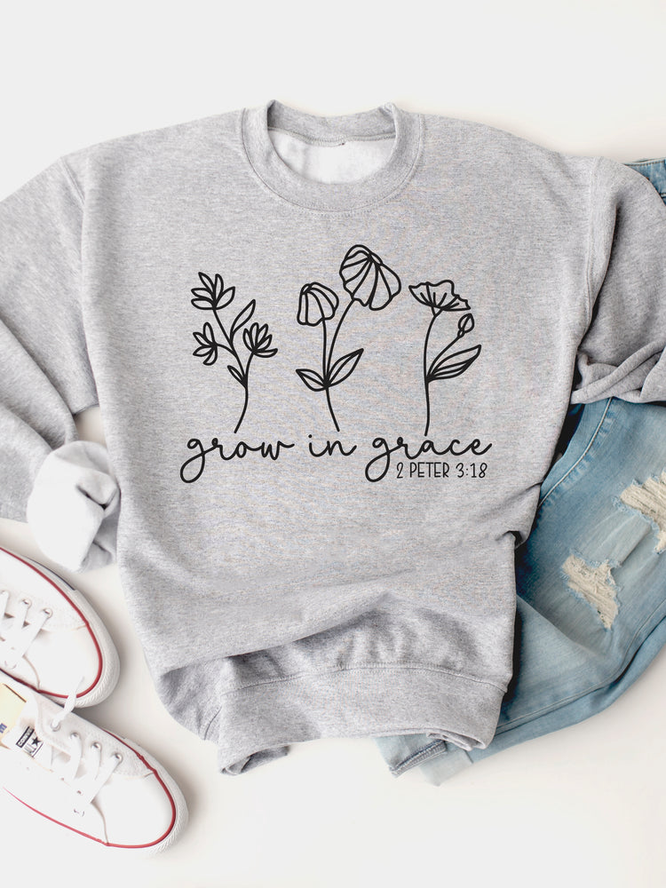 Grow In Grace Graphic Sweatshirt