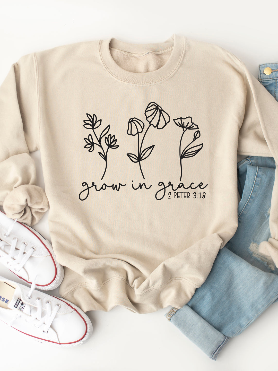 Grow In Grace Graphic Sweatshirt